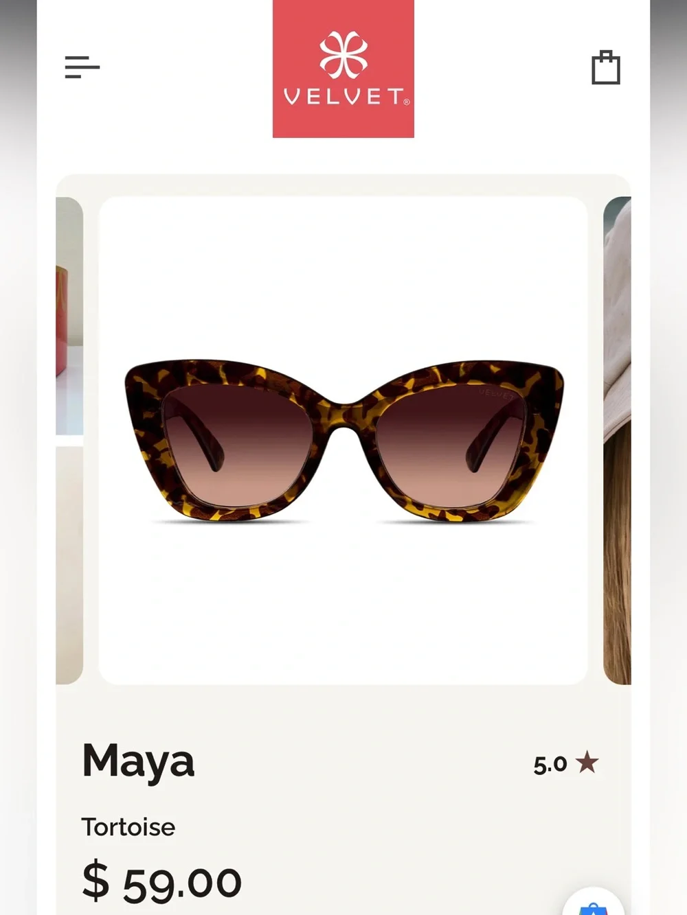 Tortoise Cat-Eye Sunglasses - Brown